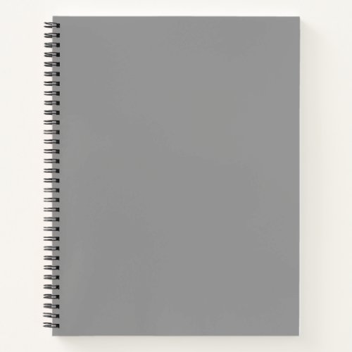 Spanish Gray Solid Color Notebook
