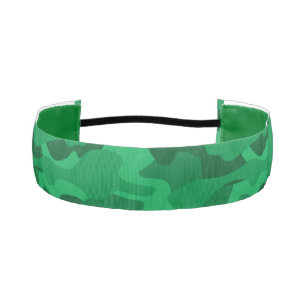 Spanish Green Monocolor Camo Athletic Headband