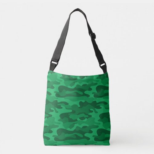 Spanish Green Monocolor Camo Crossbody Bag