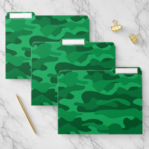 Spanish Green Monocolor Camo File Folder