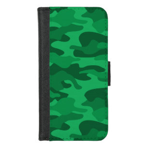 Spanish Green Monocolor Camo iPhone 8/7 Wallet Case
