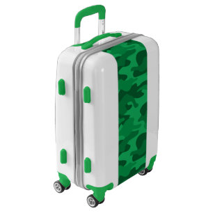 Spanish Green Monocolor Camo Luggage