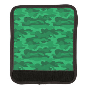 Spanish Green Monocolor Camo Luggage Handle Wrap