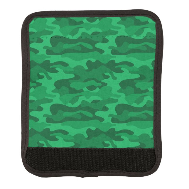 Spanish Green Monocolor Camo Luggage Handle Wrap (Front)