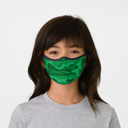 Spanish Green Monocolor Camo Premium Face Mask