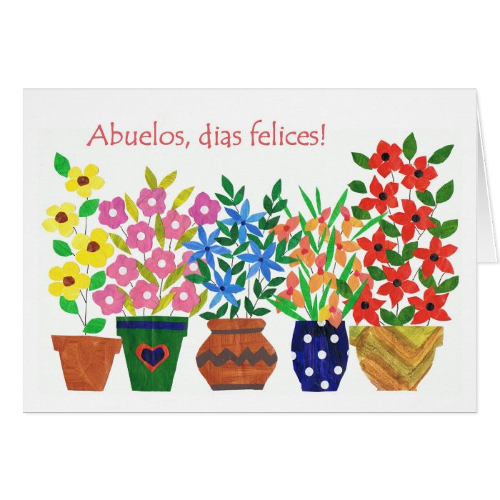 Spanish Greeting Grandparents Day Card