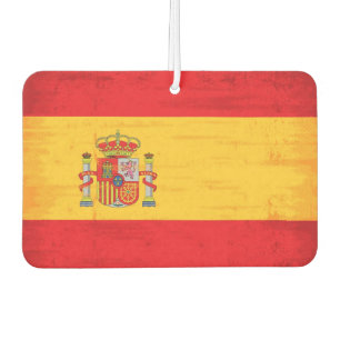 Spanish grunge flag air freshener
