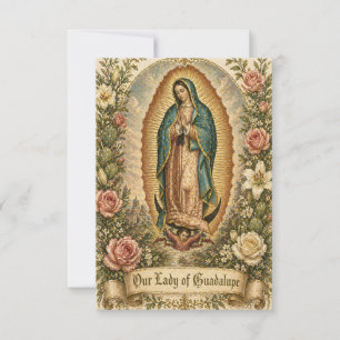 Spanish Guadalupe Funeral Prayer Memorial Holy  Announcement