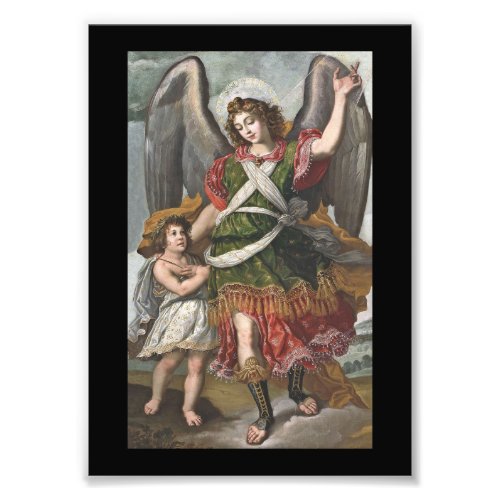 Spanish Guardian Angel and Child Photo Print