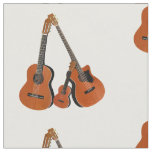 Spanish Guitar Acoustic Bass and Ukulele Fabric