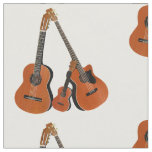 Spanish Guitar Acoustic Bass and Ukulele Fabric