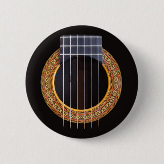 Spanish Guitar Hole Pinback Button