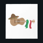 Spanish Guitar Notepad<br><div class="desc">get the Spanish guitar and make your favorite music.pick those design by embroidery patterns.</div>