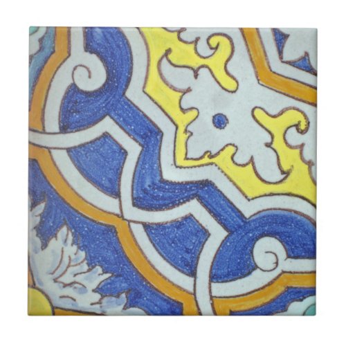 Spanish Hand Painted Ceramic Tile
