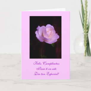 Spanish: Happy Birthday/ Feliz Cumpleanos Lv Card