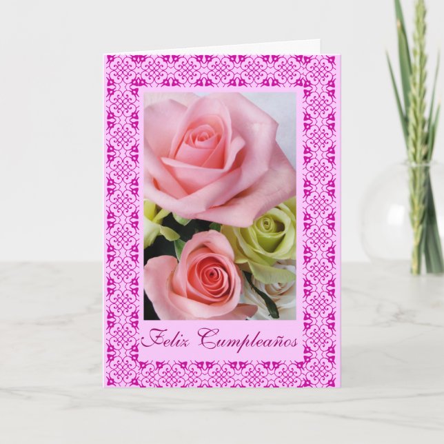Spanish: Happy Cumpleanos Card (Front)