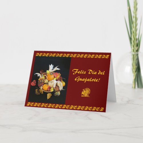 Spanish Happy Guajalote Day Holiday Card