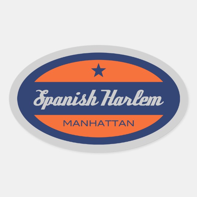 Spanish Harlem Oval Sticker (Front)