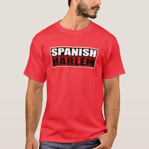 SPANISH HARLEM RED AND BLACK T_Shirt