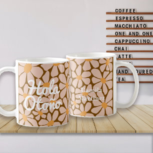 Spanish Hello Autumn Fall Vibes Personalize Coffee Mug