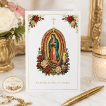 Spanish Holy Sacrifice of Mass Offering Guadalupe