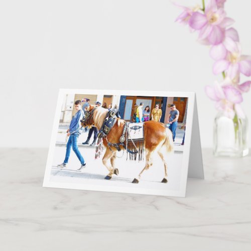 Spanish Horse Parade Card