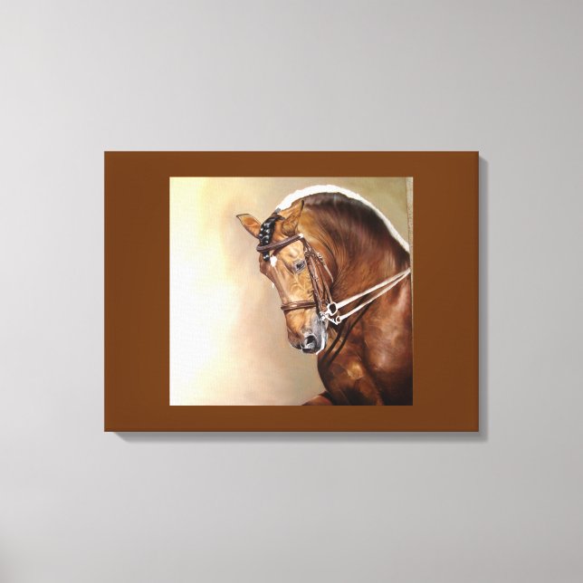 Spanish Horse Wrapped Canvas Print (Front)