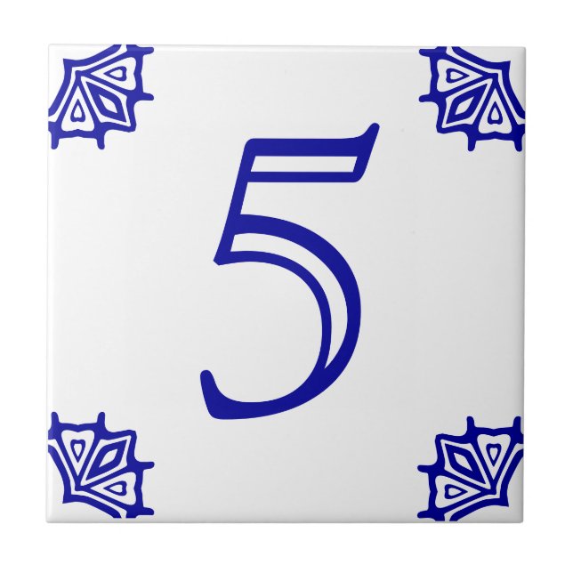 Spanish House Number Tile (Front)
