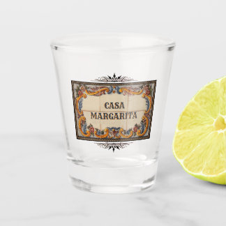 Spanish House Sign (customizable) Shot Glass