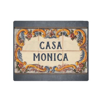 Spanish House Sign (text Customizable) by aura2000 at Zazzle