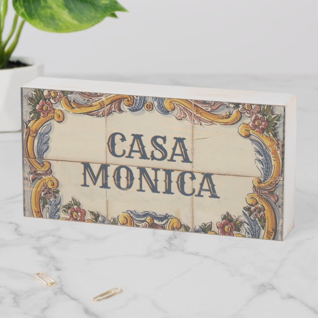 Spanish House Sign (text customizable) (In Situ Horizontal)