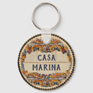 Spanish House Sign (text customizable) Keychain