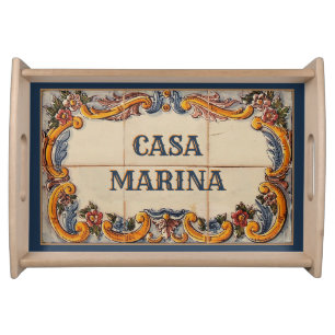 Spanish House Sign (text customizable) Serving Tray