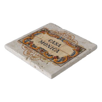 Spanish House Sign (text Customizable) Trivet by aura2000 at Zazzle