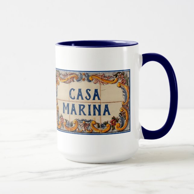 Spanish House Sign with your Name Mug (Right)
