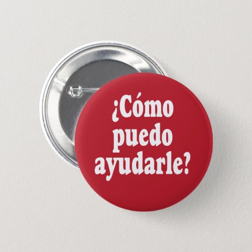 Spanish How May I Help You _ Como puedo ayudarle Button