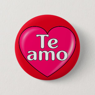 Spanish - I love you Button