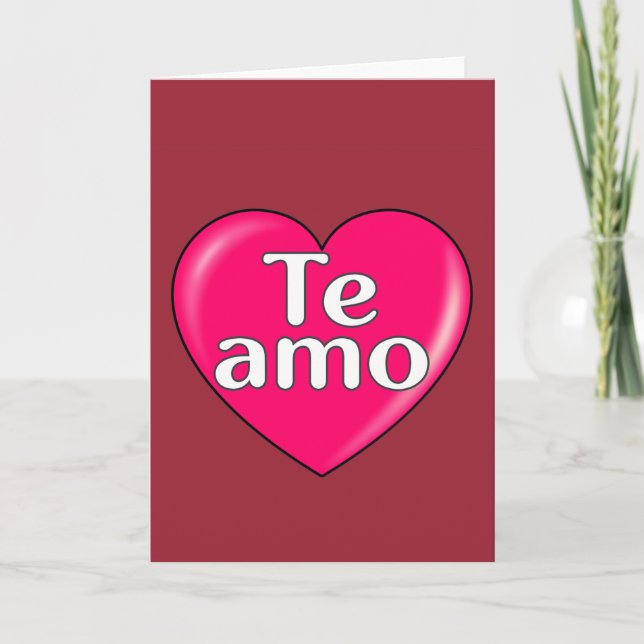 Spanish - I love you Card (Front)