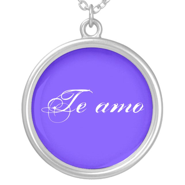 Spanish "I Love You" Necklace (Front)