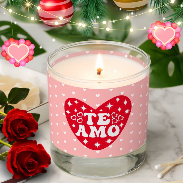 Spanish I Love You Te Amo Red Valentine's Day Scented Candle (Creator Uploaded)