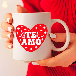 Spanish I Love You Te Amo Valentine's Day Red Coffee Mug