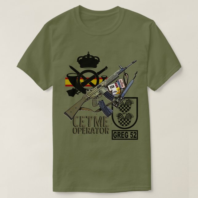 SPANISH INFANTRY CETME OPERATOR T-Shirt (Design Front)