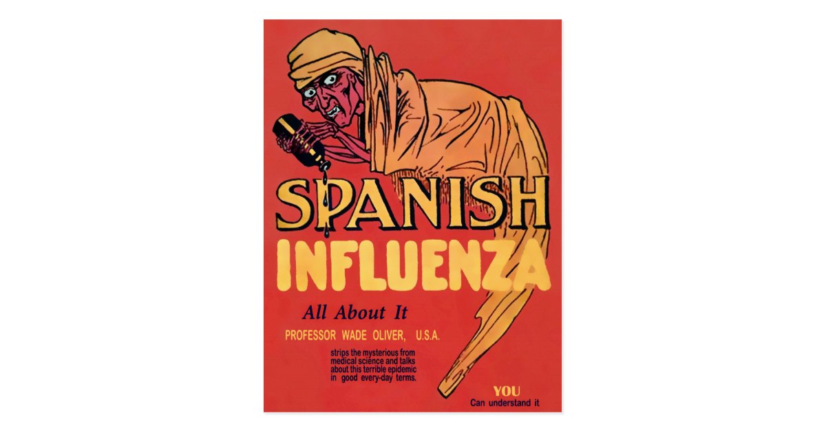 Spanish Influenza Postcard | Zazzle.com