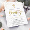 Spanish Invitacion De Bautizo Gold