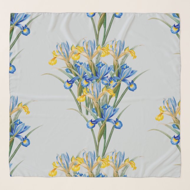 Spanish iris by Pierre-Joseph Redouté Scarf (Front)