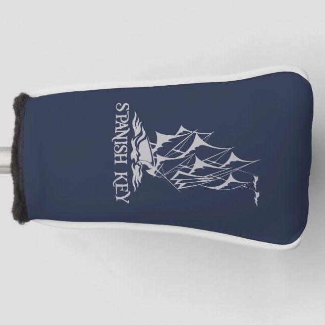 Spanish Key Putter Cover - Grey Logo (Front)