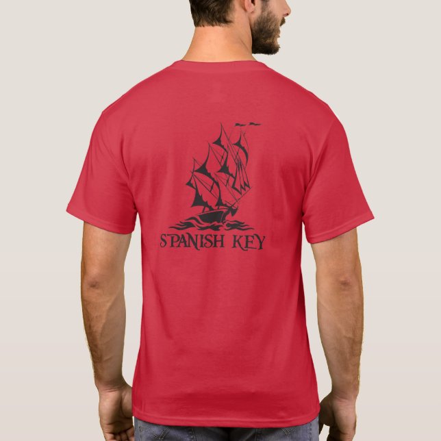 Spanish Key T-Shirt - Black Logo (Back)