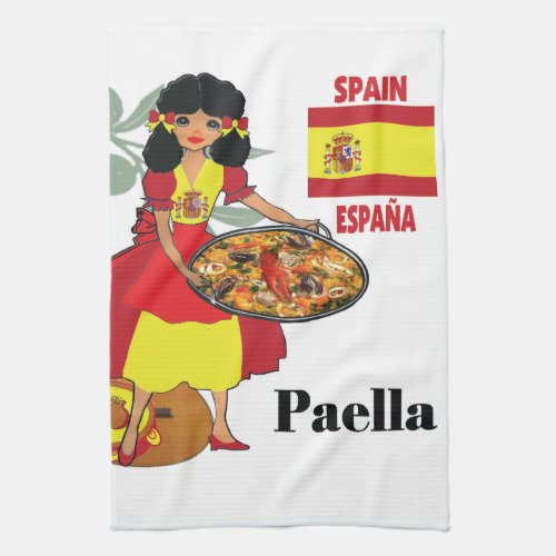 Spanish Kitchen towel_ Paella Towel