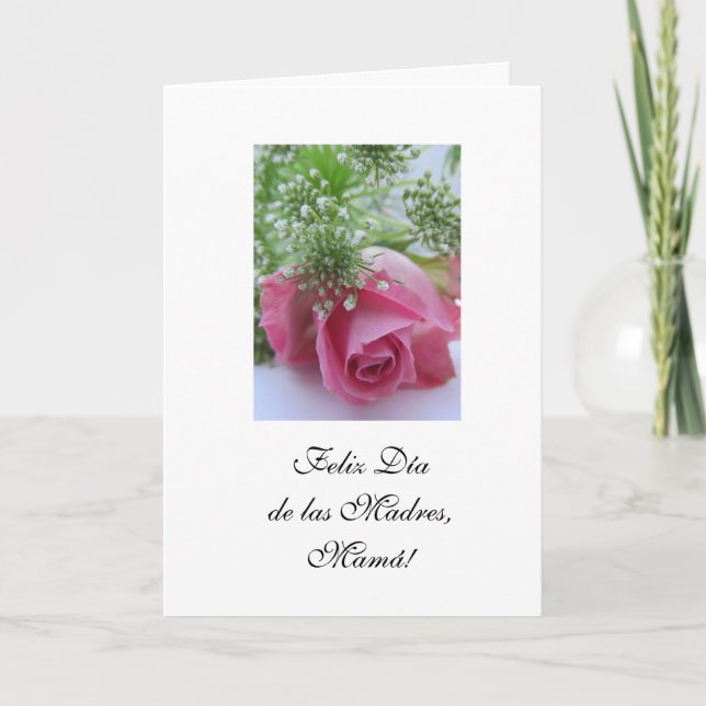 Spanish:La mejor madre del mundo/ Mother's day Holiday Card (Front)