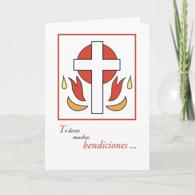 Spanish Language Confirmation Congratulations, Cro Card (Front)